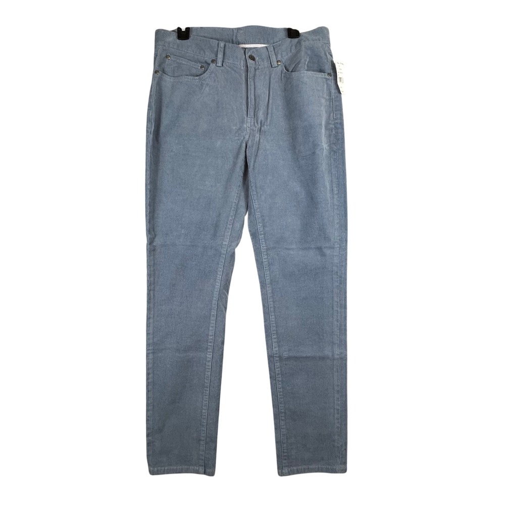 Brooks Brothers Mens Slim‎ Fit Corduroy Pants Dusty Blue W34 L32 NEW w/tags